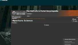 
							         Aperture Science | Half-Life Wiki | FANDOM powered by Wikia								  
							    