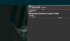 
							         Aperture Science Laser Field | Half-Life Wiki | FANDOM powered by ...								  
							    