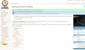 
							         Aperture Science Panel - Combine OverWiki, the original Half-Life wiki ...								  
							    