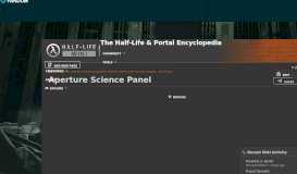 
							         Aperture Science Panel | Half-Life Wiki | FANDOM powered by Wikia								  
							    