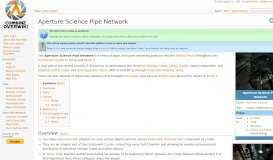 
							         Aperture Science Pipe Network - Combine OverWiki, the original Half ...								  
							    