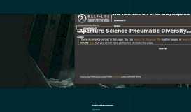 
							         Aperture Science Pneumatic Diversity Vent | Half-Life Wiki | FANDOM ...								  
							    