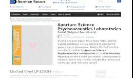 
							         Aperture Science Psychoacoustics Laboratories: Portal (Original ...								  
							    