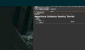 
							         Aperture Science Sentry Turret | Half-Life Wiki | FANDOM powered by ...								  
							    