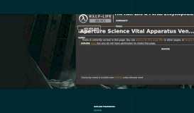 
							         Aperture Science Vital Apparatus Vent | Half-Life Wiki | FANDOM ...								  
							    