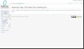 
							         Aperture Tag: The Paint Gun Testing Initiative - Portal Wiki								  
							    