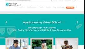 
							         Apex Learning Virtual School: Online High School								  
							    