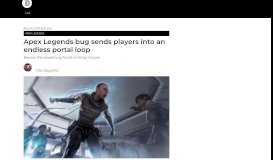 
							         Apex Legends bug sends players into an endless portal loop | Dot ...								  
							    
