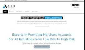 
							         ApexCardServices – Merchant Accounts								  
							    