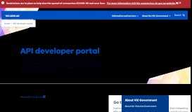 
							         API developer portal - Victorian Government								  
							    