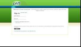 
							         API Healthcare Authentication Portal								  
							    