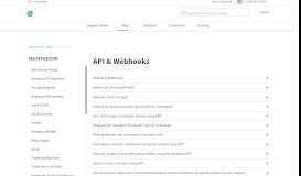 
							         API & Webhooks : Freshdesk								  
							    
