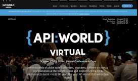 
							         API World – World's Largest API Conference & Expo, San Jose, CA								  
							    