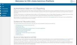 
							         APIs from other Trade Agencies | Trade.gov Developer Portal								  
							    
