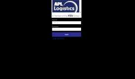 
							         APL Logistics - MyPortal								  
							    