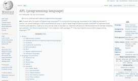 
							         APL (programming language) - Wikipedia								  
							    