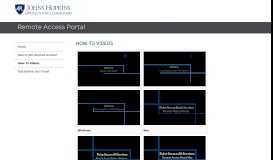 
							         APL Remote Access Portal: How-To Videos								  
							    
