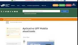 
							         Aplicativo UFF Mobile atualizado | Universidade Federal Fluminense								  
							    