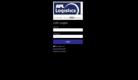 
							         APLL Login - APL Logistics								  
							    