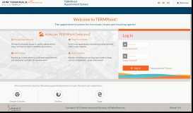 
							         APM Terminals - TERMPoint Appointment System								  
							    