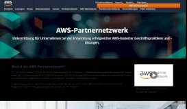 
							         APN Partner – Amazon Web Services (AWS)								  
							    