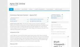 
							         Apna CSC Online: Common Service Center								  
							    