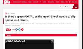 
							         Apollo 17 conspiracy: 'Portal' on moon sparks Stargate travel claims ...								  
							    