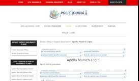 
							         Apollo Munich Login Process - Apollo Munich Agent Login								  
							    