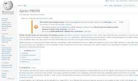 
							         Apollo PRISM - Wikipedia								  
							    