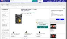 
							         Apollo Tyres - Apollo Tyres Latest Price, Dealers & Retailers in India								  
							    