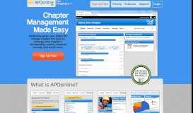 
							         APOonline - Chapter Management Service for Alpha Phi Omega								  
							    