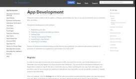 
							         App Development - Facebook for Developers								  
							    