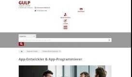 
							         App-Entwickler & App-Programmierer - GULP								  
							    