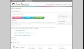 
							         App Publishing | Smart TV Alliance Developer Portal								  
							    
