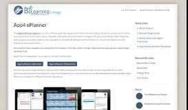 
							         App4 ePlanner | BeLearning Lounge - Beaconhills College								  
							    