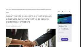 
							         AppDynamics' expanding partner program empowers customers to ...								  
							    