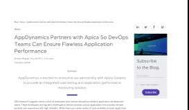 
							         AppDynamics Partners with Apica | Blog | AppDynamics								  
							    