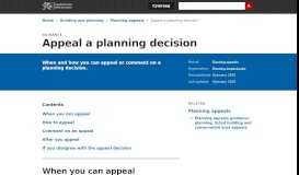 
							         Appeal a planning decision | GOV.WALES								  
							    