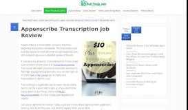 
							         Appenscribe Transcription Job Review | Full Time Job From ...								  
							    