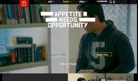 
							         Appetite Needs Opportunity | McDonald's Careers								  
							    