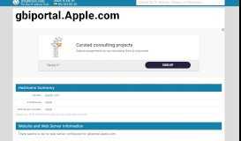 
							         Apple - Apple.com Website Analysis and Traffic Statistics for gbiportal ...								  
							    