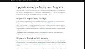 
							         Apple Deployment Programs								  
							    