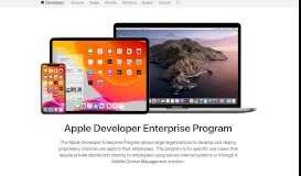 
							         Apple Developer Enterprise Program - Apple Developer								  
							    