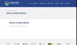 
							         Apple Store Portal - Leongatha Secondary College								  
							    
