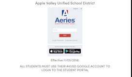 
							         Apple Valley Unified School District - Aeries: Portals								  
							    