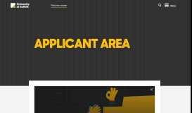 
							         Applicant Area | University of Suffolk								  
							    