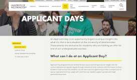 
							         Applicant Days | University of Westminster, London								  
							    