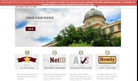 
							         Applicant Information System - Texas A&M University								  
							    
