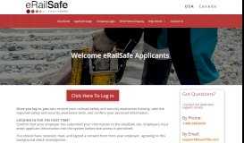 
							         Applicant Login | eRailSafe								  
							    