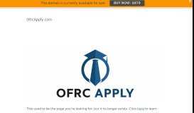 
							         Applicant Login - Ordnance Factory Recruitment Centre - OFRC								  
							    